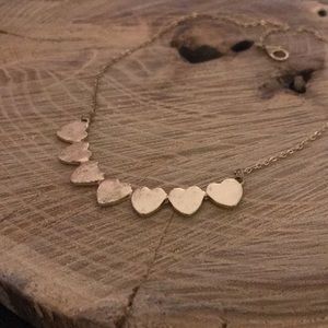 A gold heart necklace